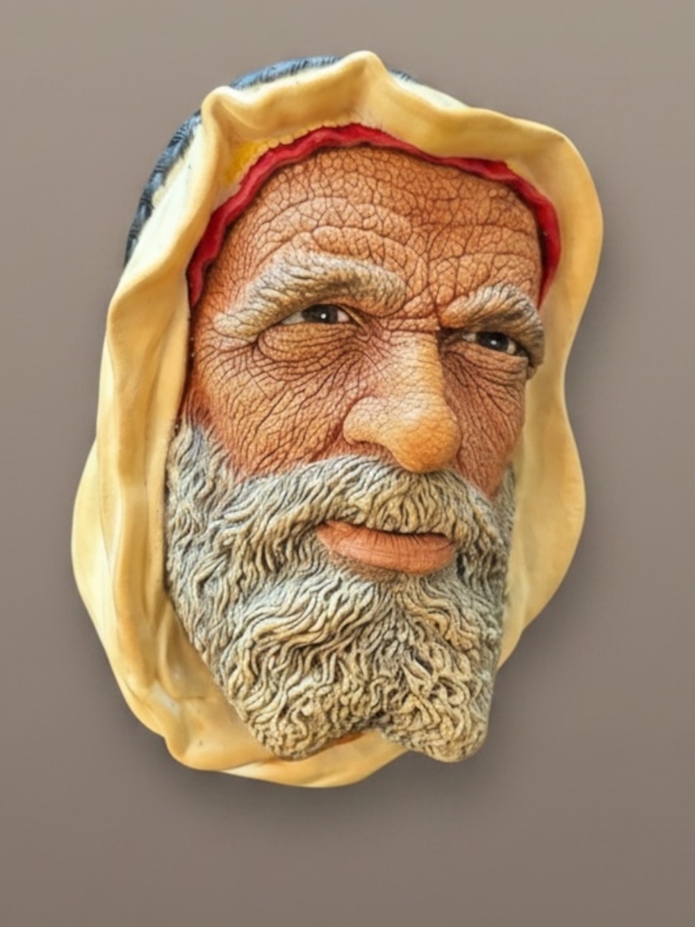 Vintage Bossons Chalkware Syrian Head 1968 England